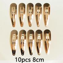 10/20/30pcs/set Women Silver Gold Black Waterdrop Shape Basic Alloy Hair Clips BB Hairpins Barrettes Hair Accessories brown