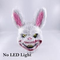 Baisus Šviečiantis LED Susiuręs Triušio Meškos Veido Kaukė Helovino Šventės Kaukė Šviečianti Tamsoje Įsižiebianti Triušio Kaukė Karnavalo Cosplay Reikmenys