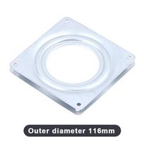 Stainless Steel Ball Bearing Lazy Susan Turntable 360 Degree Smooth Rotating Tabletop Tray for Dining Serving 116 sidabras