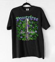 Comfort Colors Powerless Shirt, Vintage Lauren Roberts Graphic Tee, Retro BookTok Fantasy Novel T-Shirt, Paedyn and Kai Sword Top 120 black