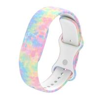 Silicone Fitness Tracker Strap Printed Replacement Wristband for Google Fitbit Air for Men Women G gray