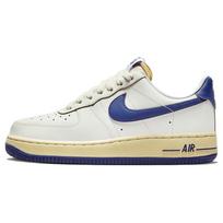 Nike Womens Air Force 1 '07 'Athletic Department - Deep Royal Blue' (women's sizes) Sail / Pale Vanilla / Gold Suede / Deep Royal Blue 36.0 white