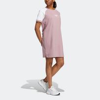 Adidas Originals suknelė trumpomis rankovėmis moteriška violetinė rožinė H49565 32 gray