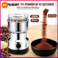 Xiaomi 200W Electric Coffee Grinder 304 Stainless Steel Blades 10 Seconds Fast Grinding Transparent Top Cover One-Touch Operation Low Noise Coffee USB Type-C gray