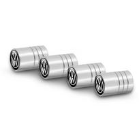 For Volkswagen 3D Metal Car Wheel Tire Valve Caps Stem Cover Accessories For Volkswagen VW Rline Golf 4 5 6 7 Tiguan Passat B5 B6 B7 CC MK5 MK6 EM1 white