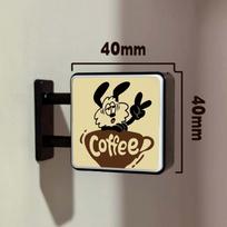 Mini Lightbox Fridge Magnet Coffee Creative Tourism Souvenir Magnetic Luminous Light Box Home Decoration Gift A1 black
