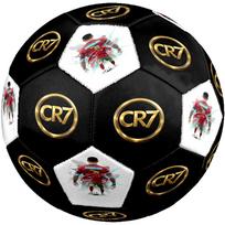 Ronaldo auksinis Cr7 logotipas Dydis 5 Futbolo kamuolys Mašininis siuvimas Vidaus/Lauko Universalus Futbolas Unikali dovana futbolo mėgėjams Gimtadienio/Kalėdų Vestuvių P zq black