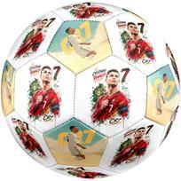 Ronaldo auksinis Cr7 logotipas Dydis 5 Futbolo kamuolys Mašininis siuvimas Vidaus/Lauko Universalus Futbolas Unikali dovana futbolo mėgėjams Gimtadienio/Kalėdų Vestuvių P zq beige