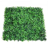 Dirbtinės buksmedžio gyvatvorės sienos plokštė, 50,8x50,8x4 cm, žalia, atspari UV spinduliams