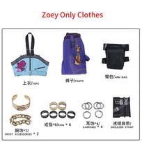 Rumi Zoey Mira Cosplay Costume Kpop Women Idol  Demon Hunters Girls Cosplay Role Play For Party Halloween Carnival Outfits 150cm black