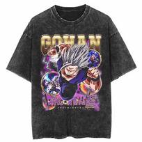 Dragon Ball Super 2026 Vasaros Marškinėliai 100% Medvilnė Skalbtas Vintažinis Gohan Beast Spaudinys Unisex Laisvalaikio Marškinėliai Anime Gerbėjams S gray