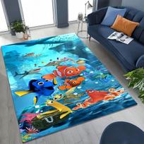 3D Animacinis „Nemo ieškojimas“ Povandeninio pasaulio kilimas miegamajam, svetainei, sofai, namų prieangio dekoracija, didelis neslystantis vaikiškas grindų kilimėlis, dovana 40x60cm( 15x23in )