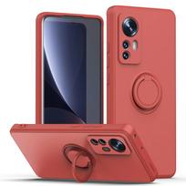 Magnetinis žiedo laikiklis Skysto silikono telefono dėklas, skirtas Xiaomi Mi 12 11 Lite 5G NE 10T 11T Pro, minkštas TPU apsauginis dangtelis Fundas For Mi 10T Pro blue