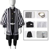 Kvėpuojantis ir akį traukiantis Demon Slayer Kimetsu No Yaiba Nezuko kostiumas vaikams Puikiai tinka Helovinui ir persirengimo vakarėliams Iguro Obanai Suit,110cm black