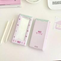Kpop Photo Card Binder Large Capacity Idol Photocard Album Photocards Collect Book Card Holder & Note Holder white