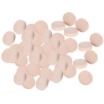 Beech Unfinished Wood Slice DIY Crafts Round Wood Discs Chip Accessory 100pcs x 3 Bags2cm beige