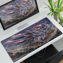 Didelis pelės kilimėlis Žaidimas Monster Hunter Wilds Pelės kilimėlis XXL Natūralaus kaučiuko Klaviatūros kilimėlis Biuro stalo kilimėlis Kompiuterio žaidimų priedai 50cmx100cm