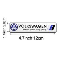 3D Metal Aluminum Alloy Emblem Badge Sticker Decal Auto Accessory for Volkswagen VW Touran Golf Lavida Caddy Passat Polo Jetta white