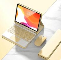 Tablets Keyboard Case for IPad Air 11 M3 2025 Air 5 4 Case Air 3 2 Pro 10.5 10.2 8th 9 Gen Magnetic Keyboard Cover Funda Pro 11 2018-2022 geltona