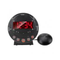 Extra Loud Vibrating Alarm Clock with Bed Shaker for Heavy Sleepers Bedroom