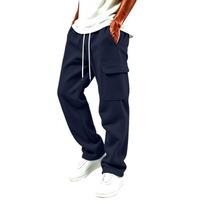Men's Color Casual Sweatpants with Pockets for Everyday Wear L