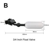 Adjustable Auto Fill Floating Valve Water Level Control Float Ball Anti-rust for Outdoor Pool Farm Irrigation Water Tank B