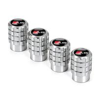 4pcs Aluminium Car Tire Valve Stems Caps Gear-shaped-Valve For Audi Sline TT A1 A2 A3 A4 A5 A8 8P B6 B7 A6 A7 Auto Accessories