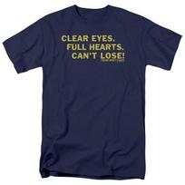 Friday Night Lights Clear Eyes Full Hearts Can T Lose Adult Navy Blue Shirt L beige