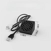 Suitable for Xiaomi Mijia fish tank defogging cooling cooling fan black