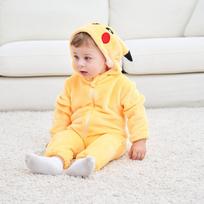 Baby Rompers Kigurumi Animal Leopard,Husky,Giraffe Cosplay Hooded Warm Pajamas for Toddler Boys Girls Clothes Newborn Sleepwear Pyjama Clothing 100 beige