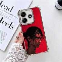 A-Attack On T-Titan Eren Yeager Plating Phone Case For Xiaomi Redmi Note 14 15 Pro Plus 13 12 11 11S 11T 10 9S 9 5G Anti-Fall Ai Redmi Note 10 Pro 4G black