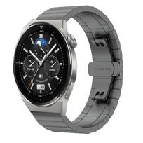 For Huawei Watch GT 3 Pro 43mm 20mm One Bead Butterfly Buckle Metal Steel Watch Band For Huawei Watch GT 3 Pro 43mm pilka spalva