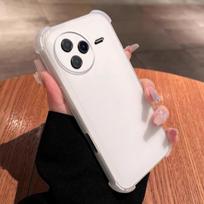 Case for Xiaomi POCO F7 Pro,F7 Ultra Translucent Frosted Matte Casing 4-Corner Airbag Shockproof Bumper Cover Poco F7 Ultra matinė balta spalva
