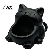 Gift Key Box Storage Box, Big-Mouthed Cat Design Holder, Large Niche Style Container Opening Organizer for Keys Jewelry Small Items Personal Use juoda