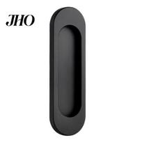 Stick-on Door Handle Self-Stick Oval Sliding Pull Aluminum Alloy Instant Self Adhesive Cabinet Barn Doors Windows Cabinets Hidden Recessed juoda