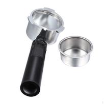 Bottomless Portafilter 51mm Espresso Accessory Double Portion for Baristas gray