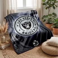 Las Vegas Raiders flanelinis vilnos pledas Jaukus šiltas pledas sofai, lovai, kelionėms Visų sezonų naudojimui 75x90cm