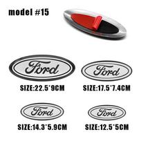 Ford Transit Ecosport ESCORT Fiesta Focus Ranger Mondeo Mustang Automobilio Logotipas Priekinės Grotelės Variklio Dangtis Galinės Bagažinės Ženklelis Emblema Aksesuaras Ford 125mmX50mm gray