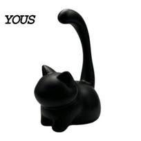 Ring Hanging Stand Cute Cat Holder, Minimalist for Bedroom Dressing Desktop Jewelry Display Tray Table, Decorative Sitting Organizer Rings And juoda