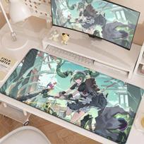 ZZZ Mouse Pad Corin Wickes Desk Carpet Kawaii Anime Laptop Keyboard Mat HD Printing Cute Zenless Zone Zero PC Desk Rug 900x400mm 30cmx60cm(11.8x23.6inch) gray