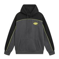 Vyriškas Oversize su gobtuvu džemperis ir sportinės kelnės Laisvas laisvalaikio ir sportinis stilius Gatvės stiliaus apranga 5XL black