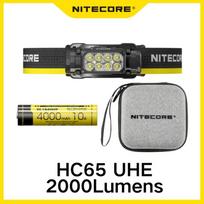Nitecore HC65 UHE 2000 liumenų įkraunamas per USB-C galvos žibintuvėlis Skaitymo žibintai stovyklavimui, žygiams, medžioklei