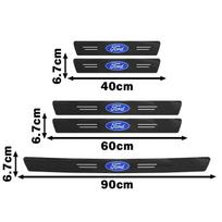 Anglies pluošto automobilio slenksčių apsauginė plėvelė Anti Scratch Lipdukai Galinio buferio apsauga Ford focus Fiesta EcoSport ESCORT ranger