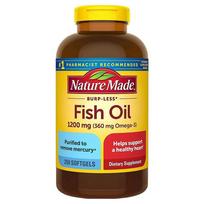 Naturemade Bulb Less Fish Oil 1200mg Softgels 1 pcs 250 Tablets