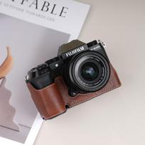 Universali vaizdo kameros dėklas Fujifilm XT30 II XT20 XT5 XS10 XS20 XM5 - Minkštas odinis dangtelis su pasirenkamu dirželiu XS20 Coffee Camera Case black
