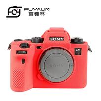 Silicone Camera Case Sony A1 DSLR Mirrorless With Anti-Slip Texture Dustproof Shockproof Protection Red red