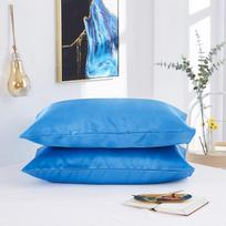 Satin Silky Pillowcase Care Skin Hair Anti Silk Pillow Case Comfortable Queen King Full Size Pillow Cover Home Decor Matches the image,40x40cm(15x15inch) gray