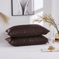 Satin Silky Pillowcase Care Skin Hair Anti Silk Pillow Case Comfortable Queen King Full Size Pillow Cover Home Decor Matches the image,45x45cm(17x17inch)