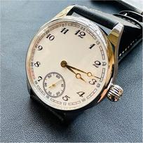 Vyriškas laikrodis su Seagull ST3600 rankiniu mechanizmu Retro emalinis sterilus ciferblatas Verslo mikro rotoriaus mechaninis laikrodis Reloj Hombre mineral glass white