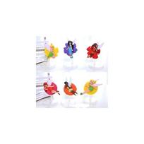 Elegant Princess Tinkerbell Fairy Action Figures For Magical Cake Toppers Set Of 6 white